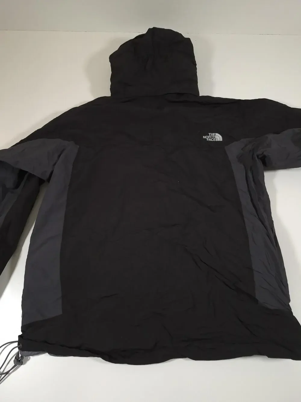 The North Face Jacket Mens L Black HyVent Hooded Waterproof Rain Shell Hiking